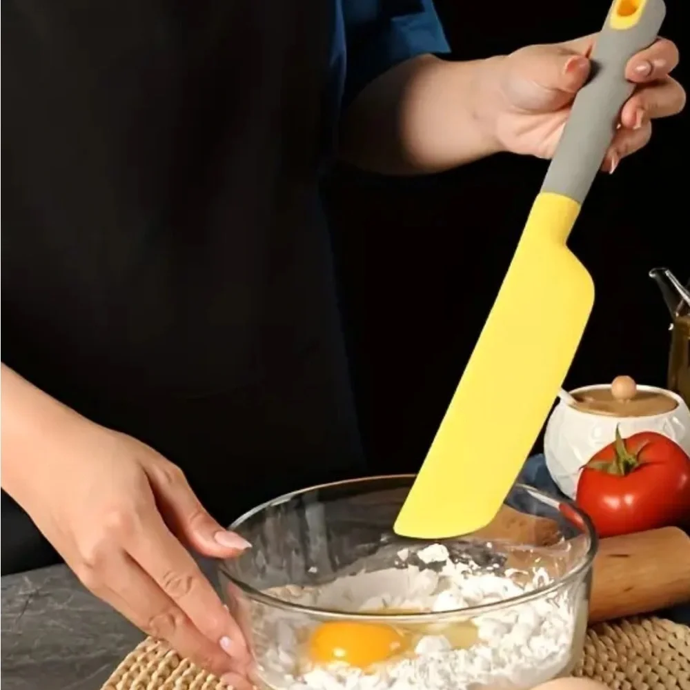 XL Pink Silicone Spatula Heat Resistant Nonstick Baking Kitchen Tool